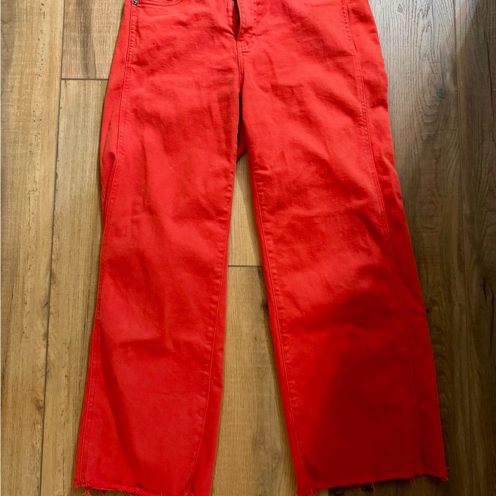 AG | Adriano Goldschmied Paige Sage Wide Leg Crop Denim Size 27 - Picture 2 of 6
